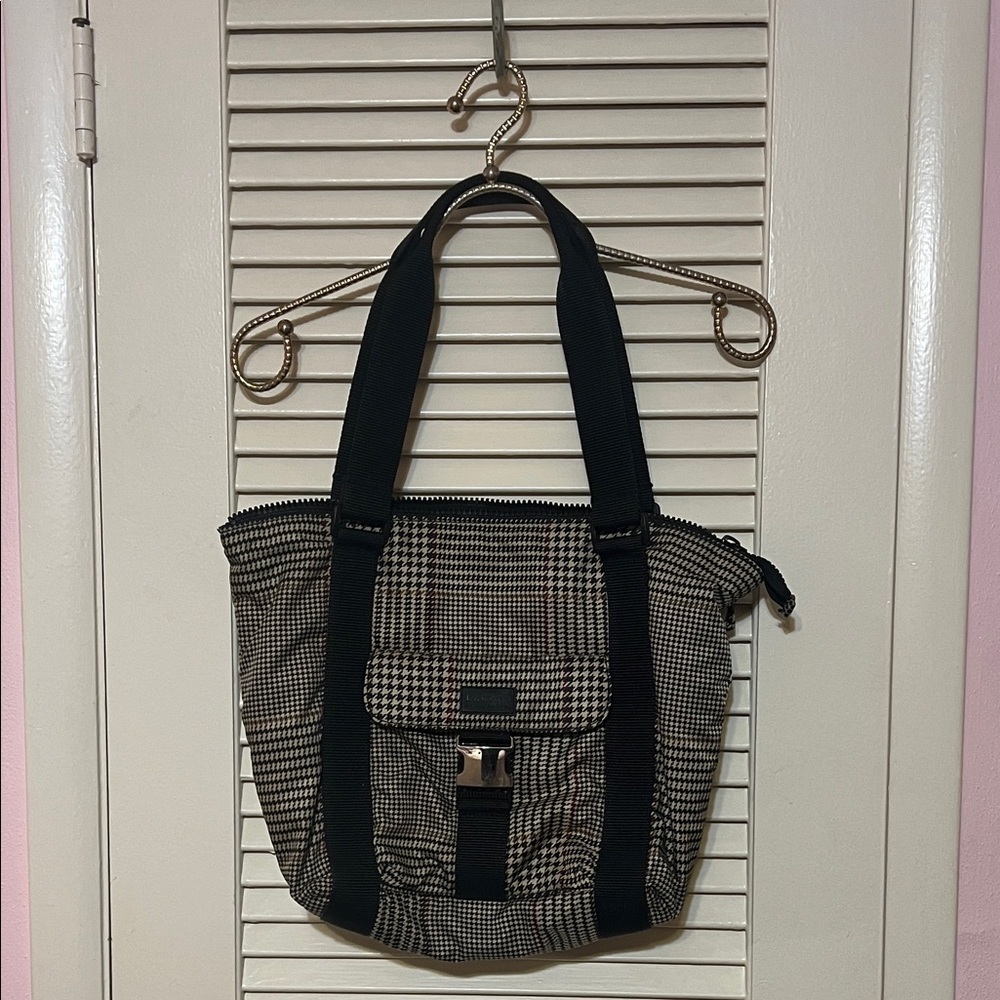 Ralph Lauren Brown Tan & Cream Plaid Tote – Elegant Everyday Essential